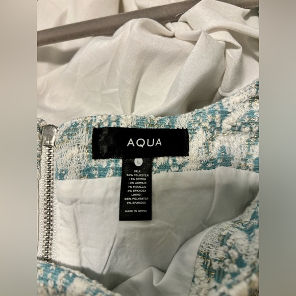 Bloomingdale’s AQUA Sleeveless Tweed Sheath Mini Dress - Exclusive NEVER WORN - Picture 9 of 13